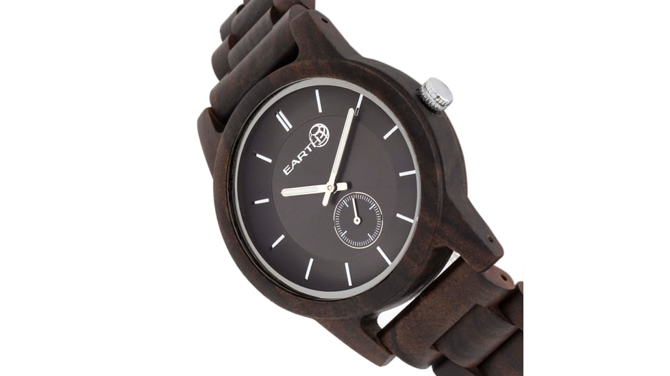 Earth Wood Blue Ridge Bracelet Watch, Dark Brown, One Size, ETHEW5802