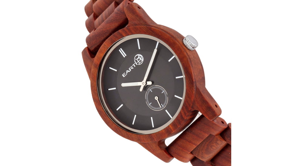 Earth Wood Blue Ridge Bracelet Watch, Red, One Size, ETHEW5803