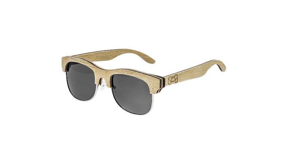 Earth Dade Sunglasses, Bamboo Ebony Wood Frame, Brown Lens, ESG088BE