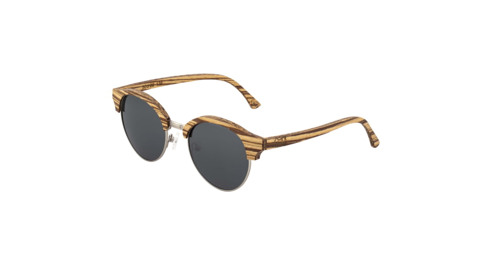 Earth Misty Polarized Sunglasses - Unisex, Zebrawood/Black, One Size, ESG049ZS