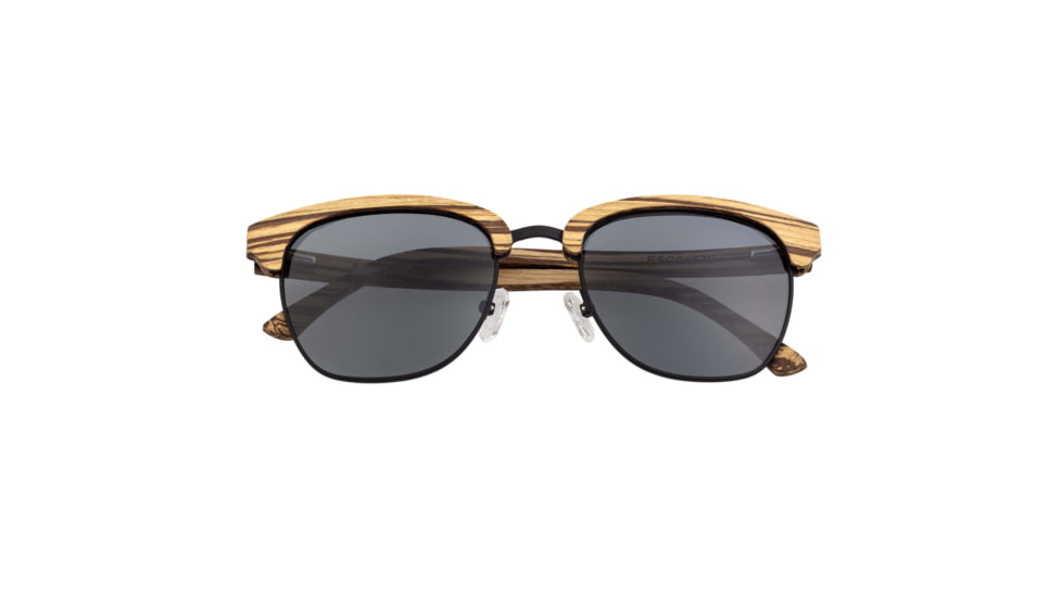 Earth Sassel Polarized Sunglasses - Unisex, Zebrawood/Black, One Size, ESG045ZB