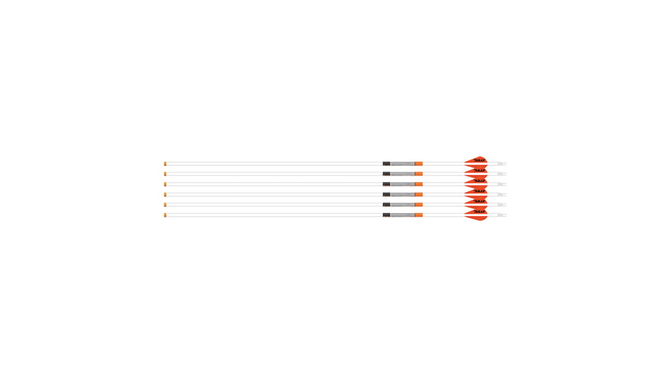 Easton Arrow 6.5mm Whiteout 400 W/2'' Bully Vanes 6-pack
