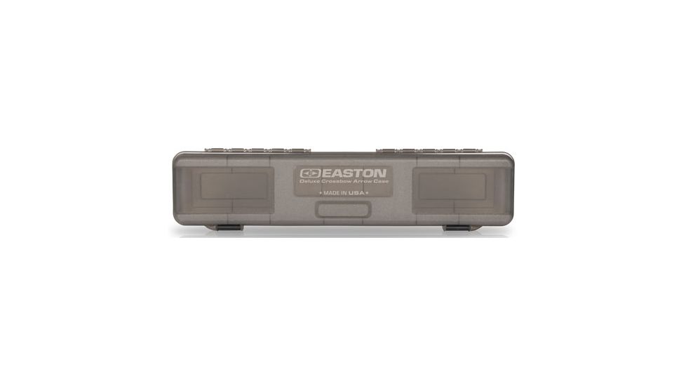 Easton Deluxe Crossbow Bolt Box Holds 12 Xbow Bolts Grey