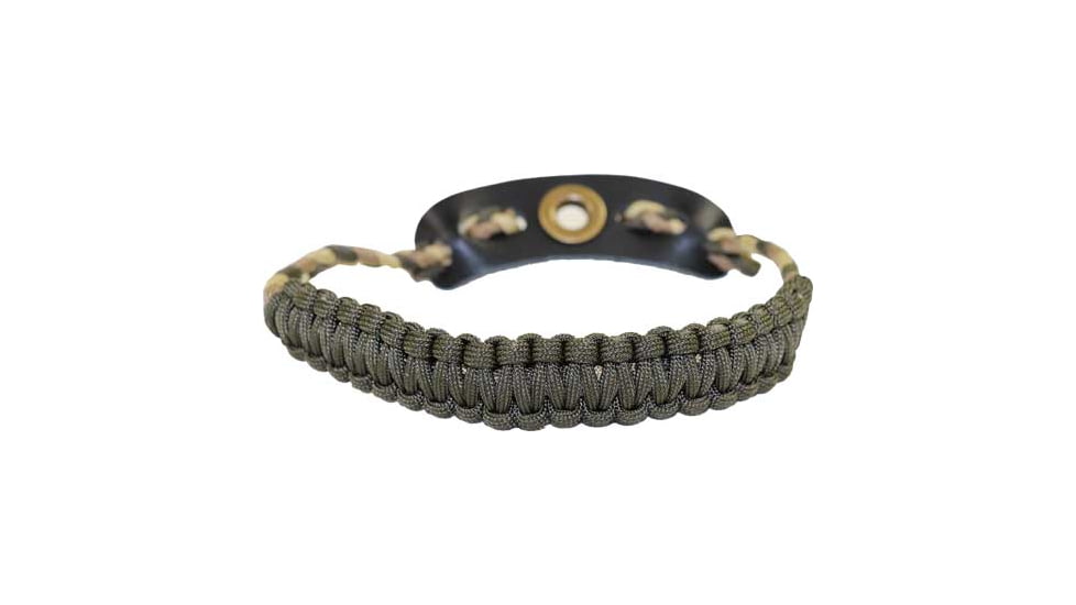 Easton Wrist Sling Diamond Paracord Wide Braid, Camo Green, 122902