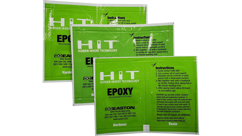 Easton HIT Epoxy Adhesive Pouch 3 Pk, Black, 501295