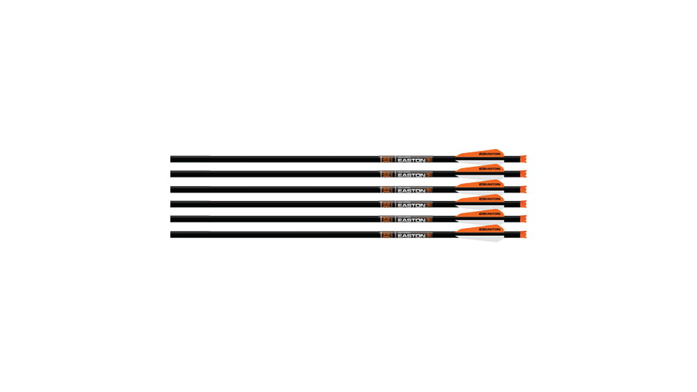 Easton Xbow Bolt 9mm Carbon 22'' W/3'' Vanes Half Moon 6-pk