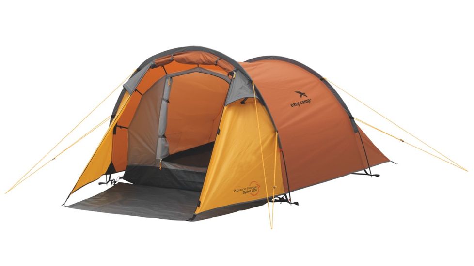 Easy Camp 2 Person Spirit 200 Tent, Orange / Gold 120194
