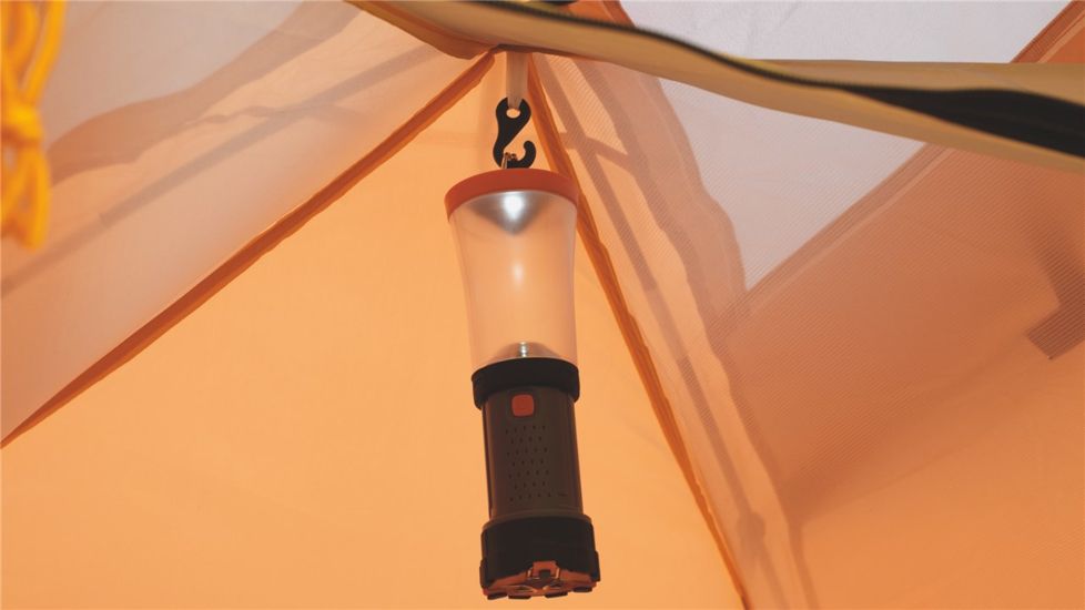 Easy Camp 3 Person Meteor 300 Tent, Orange / Gold 120191