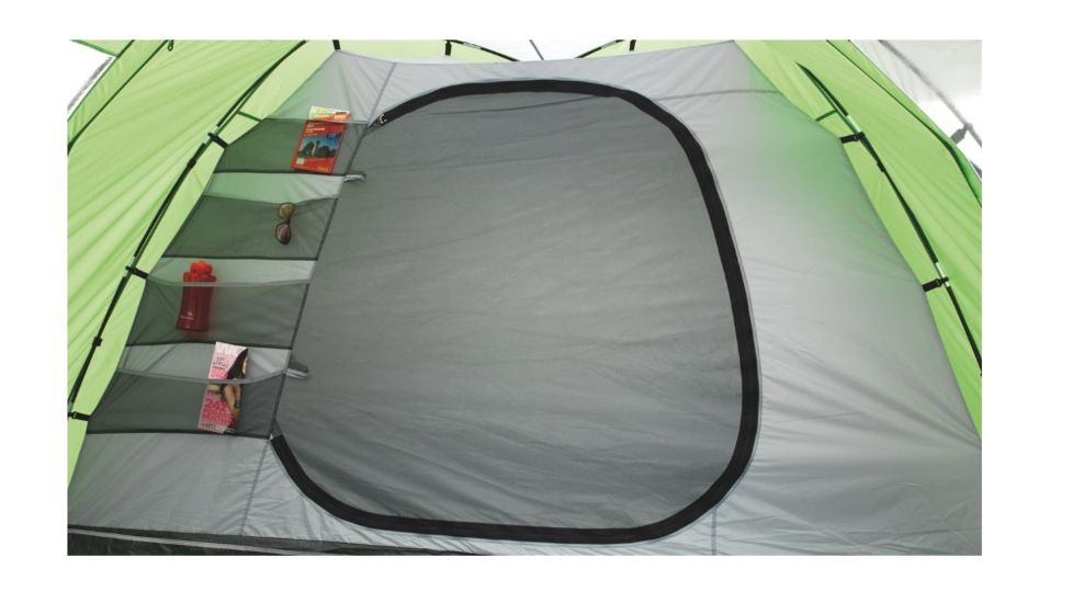 Easy Camp 5 Person Techno 500 Tent, Green / Silver, 120200