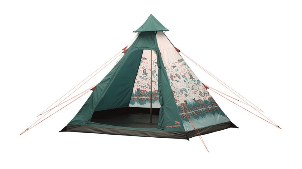 Easy Camp 4-Person Carnival Tipi Tent, Light/Dark Blue, 5709388080158