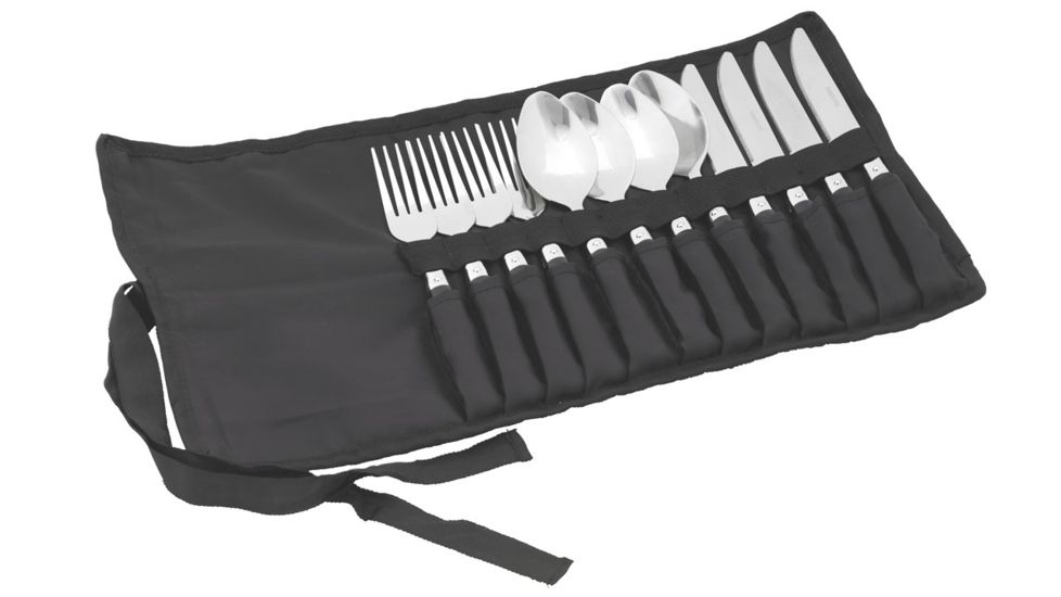 Easy Camp Family Cutlery, Black/Silver 580034