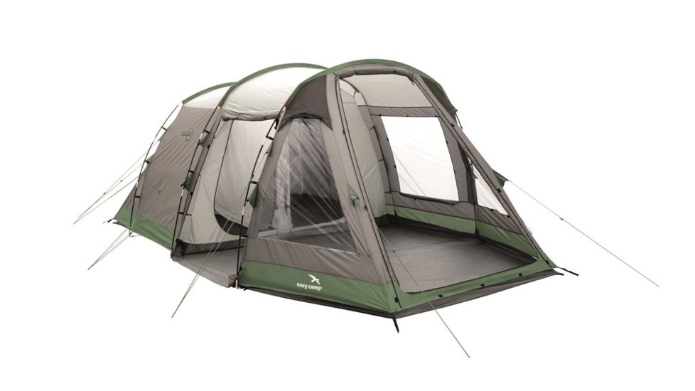 Easy Camp Huntsville 500 Tunnel Tent - 5 Person, 3 Rooms, Light/Dark Blue 120266