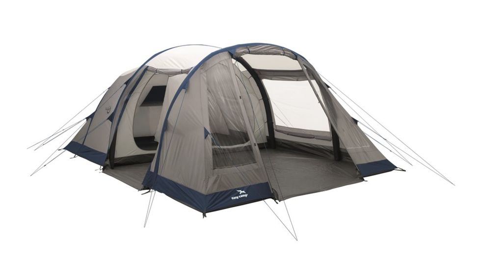 Easy Camp Tempest 600 Inflatable Tunnel - 6 Person, 3 Rooms, Light/Dark Blue 120256