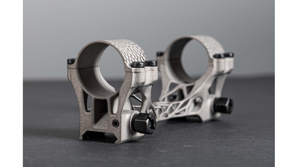 EAW EAW Bionic 3D Printed Titanium Scope Mount w/Lever, Diameter 30mm, Height 18mm, Silver/Grey, Small, 481353018021