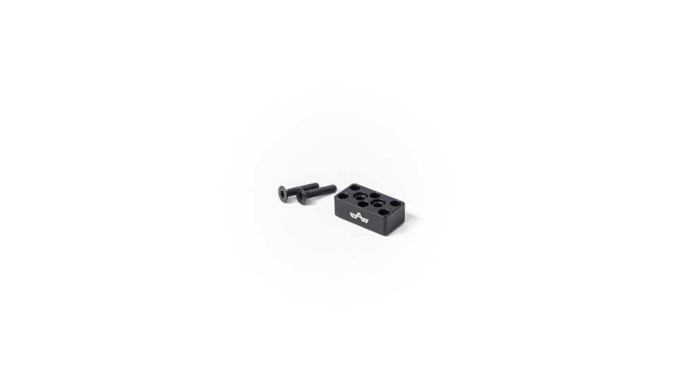 EAW German Tactical Mount Elevation Block, Hole Distance 10mm, Angeled Mount, Height 10mm, Black, 60006