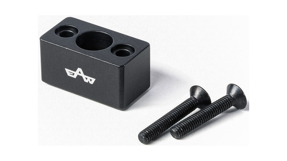 EAW German Tactical Mount Elevation Block, Hole Distance 20mm, Top Mount, Height 15mm, Black, 60011