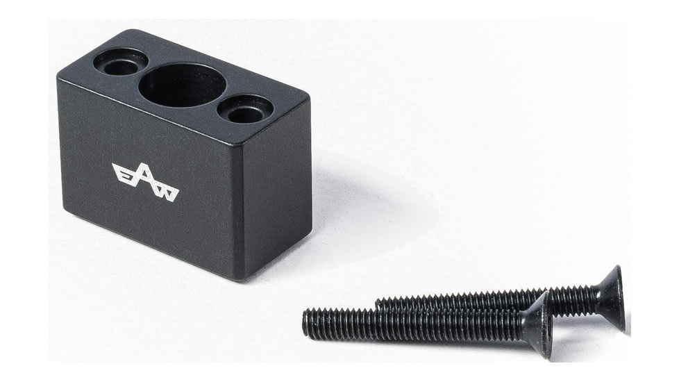 EAW German Tactical Mount Elevation Block, Hole Distance 20mm, Top Mount, Height 20mm, Black, 60012