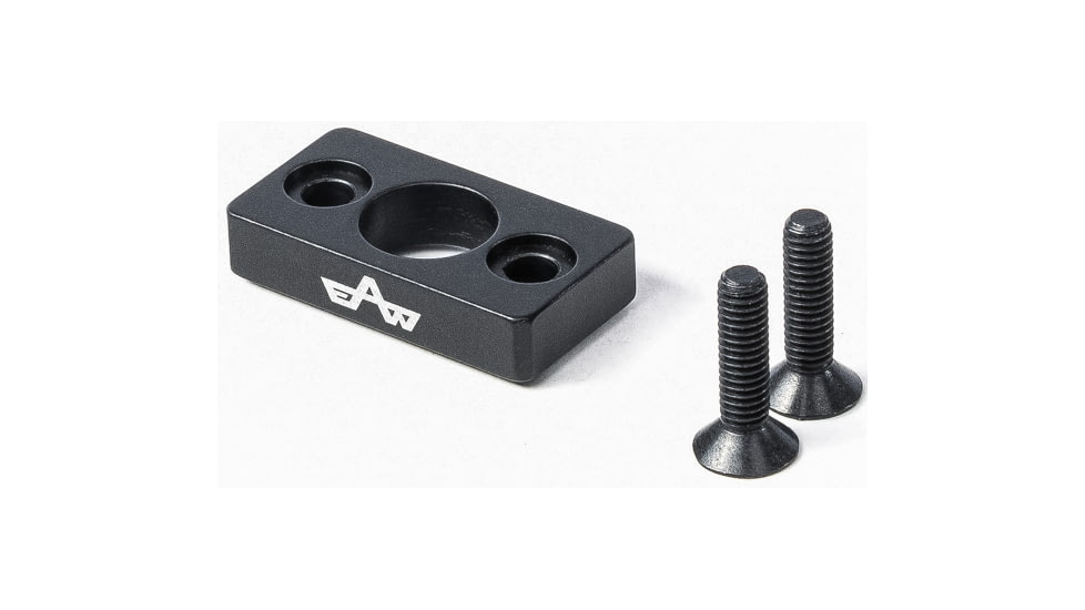 EAW German Tactical Mount Elevation Block, Hole Distance 20mm, Top Mount, Height 6mm, Black, 60009