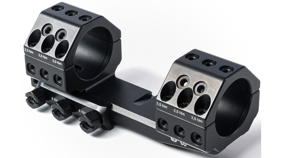 EAW German Tactical Mount Extended Fixed Blockmount, Tube Diameter 30mm, Height 15mm, Extension 70mm, Screw, Black, 62005