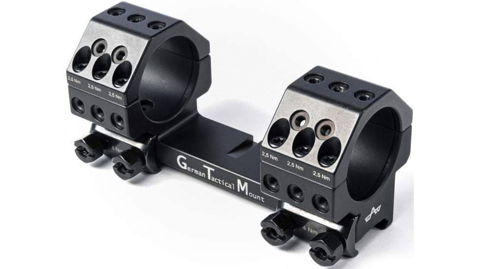 EAW German Tactical Mount Fixed Blockmount, Tube Diameter 34mm, Height 15mm, Screw, Black, 62001