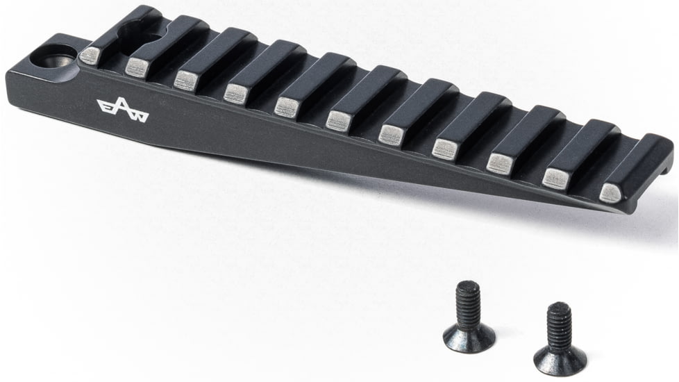 EAW German Tactical Mount Picatinny Attachment, Hole Distance 20mm, Top Mount, Lenght 105mm, Height 18mm, Extension 93mm, Black, 60016