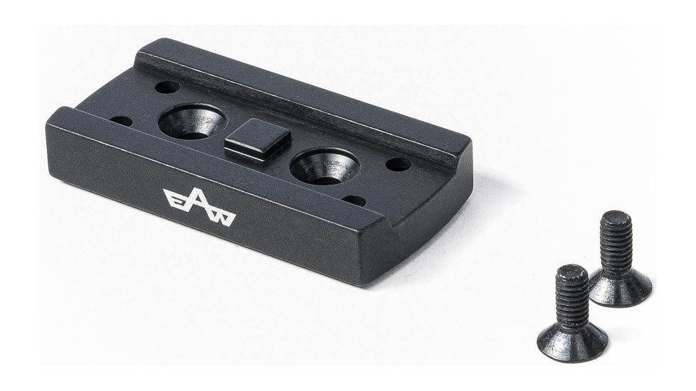 EAW German Tactical Mount Red Dot Adaptor, Aimpoint Micro, Hole Distance 20mm, Top Mount, Height 6mm, Black, 60018