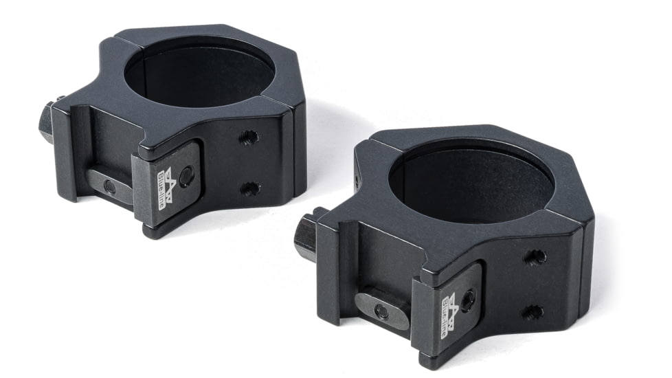 EAW Tactical Shape Blue Line Roll Off Scope Mount, Diameter 34mm, Height 10mm, Screw, Black, Small, 472003410021