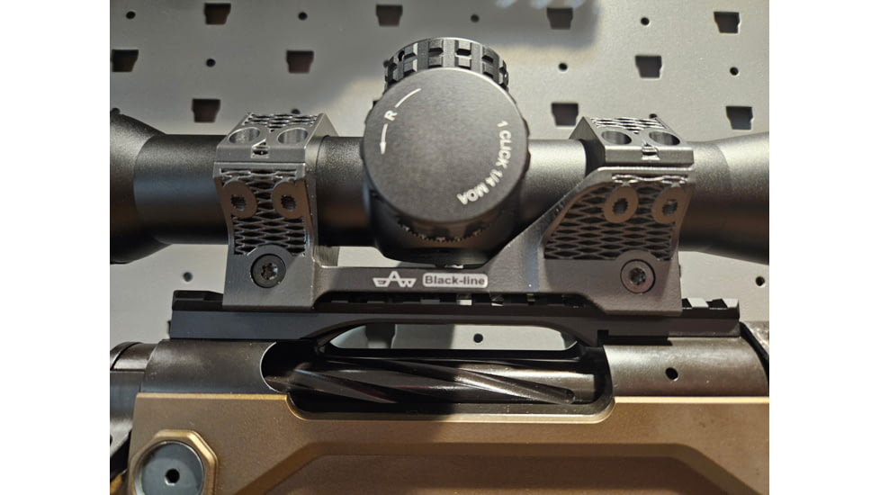 EAW EAW Ultralight 3D Printed Scope Mount w/Lever, Diameter 30mm, Height 10mm, Lever, Black, Small, 482253010021