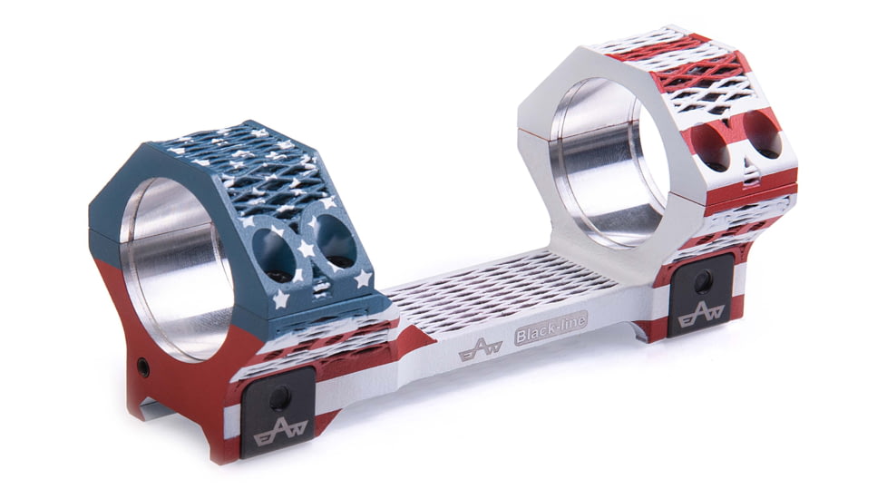 EAW EAW Ultralight 3D Printed Scope Mount w/Screw, Diameter 34mm, Height 10mm, Screw, Red/White/Blue, Small, 48920341002101