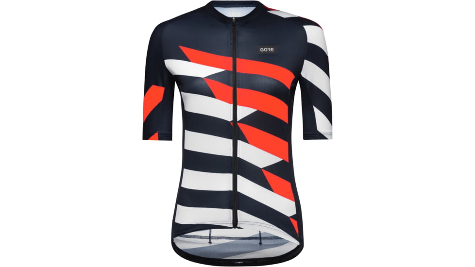 GOREWEAR Spirit Signal Chaos Cycling Jersey Womens in Orbit Blue/White Medium 8-10 Form fit 1EE4B607, 101062-AU01-40