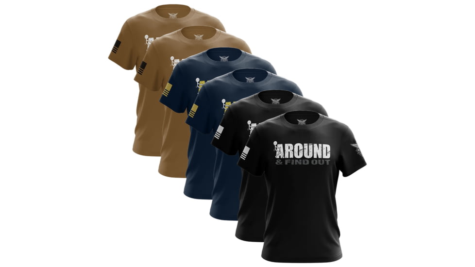 We the People Holsters F Around &amp; Find Out Freedom Short Sleeve Bundle 6 Pack 209F318D, 6900720304226