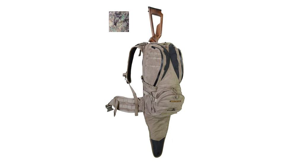 EBERLESTOCK X1A2 Hunting Backpack w/Backscabbard and Ripcord Bowtether,Western Slope, HIDE OPEN WESTERN SLOPE, X1A2HP