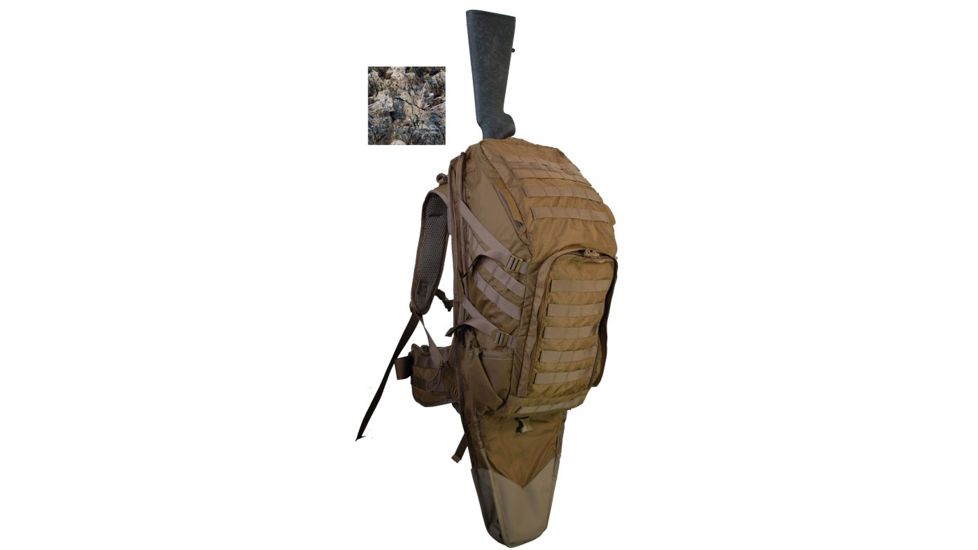 Eberlestock X3 LoDrag Pack w/Integrated Scabbard, Hide Open Rock Veil X3HK