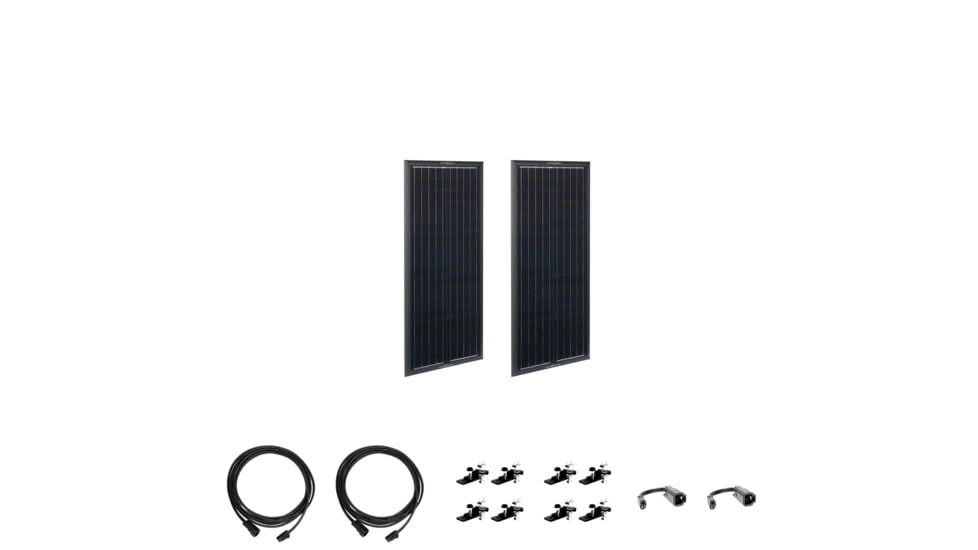 Zamp Solar Obsidian Series 90 Watt Solar Panel Kit, 2X45 watts, Black, One Size, ZSK1005