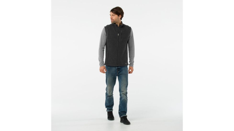 Smartwool Echo Lake Vest-Men's, Charcoal Heather, Small, SW010002010-S