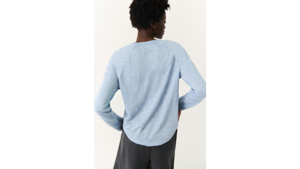 Ecoalf Litalf Long Sleeve T-Shirt - Womens, Dusty Blue, XL, GATSLITAL1280WS22-345-XL