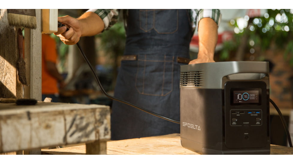 EcoFlow 1000 DELTA Portable Power Station, Black/Grey, EFDELTA1000-AM