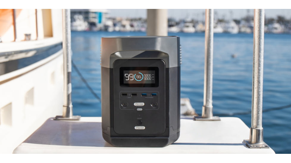 EcoFlow 1000 DELTA Portable Power Station, Black/Grey, EFDELTA1000-AM