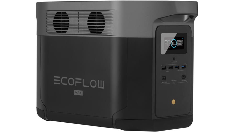 EcoFlow 1600 DELTA Max Portable Power Station, Black/Grey, DELTAMax1600-US