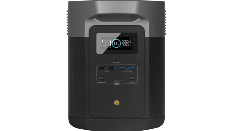 EcoFlow 1600 DELTA Max Portable Power Station, Black/Grey, DELTAMax1600-US