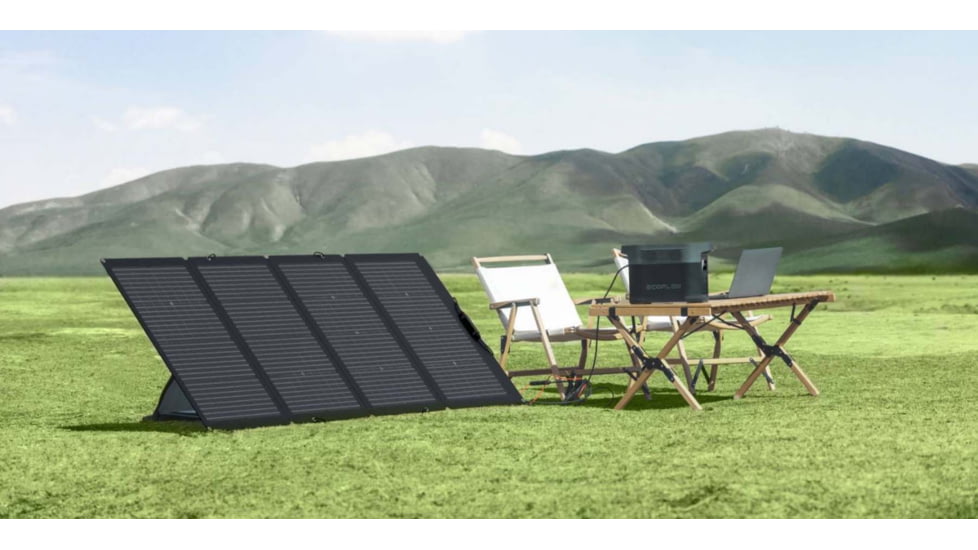 EcoFlow DELTA 1300 w/ 1 Solar Panel, 220W, Black, DELTA1300-MS430-US