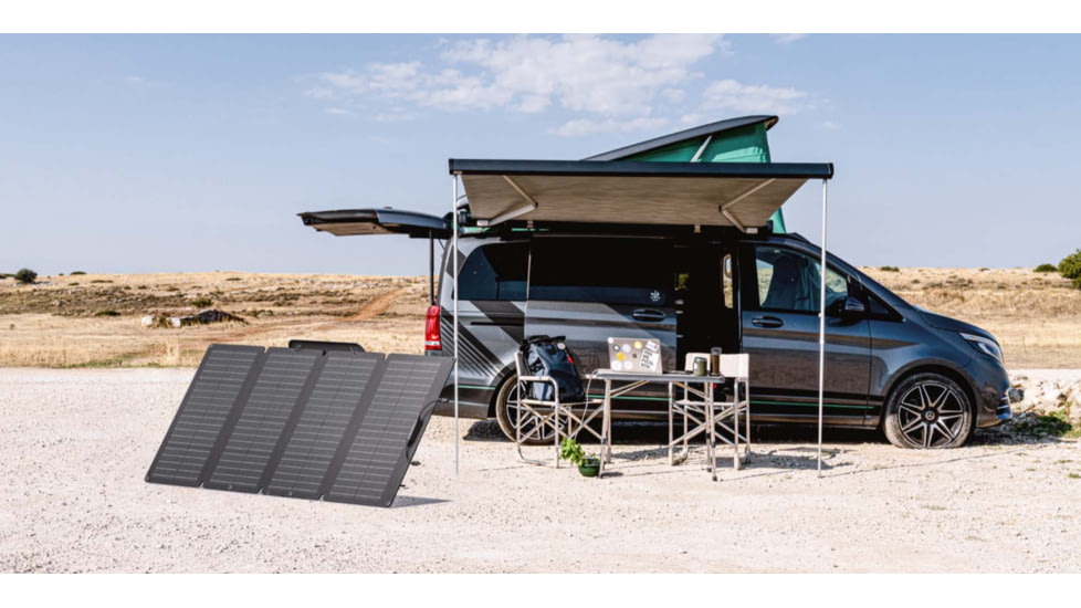 EcoFlow DELTA 1300 w/ 3 Solar Panel, 160W, Black, DELTAAMSP163