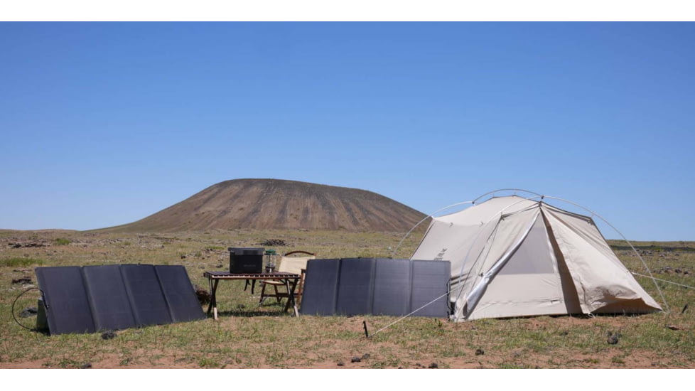 EcoFlow DELTA 1300 w/ 3 Solar Panel, 160W, Black, DELTAAMSP163