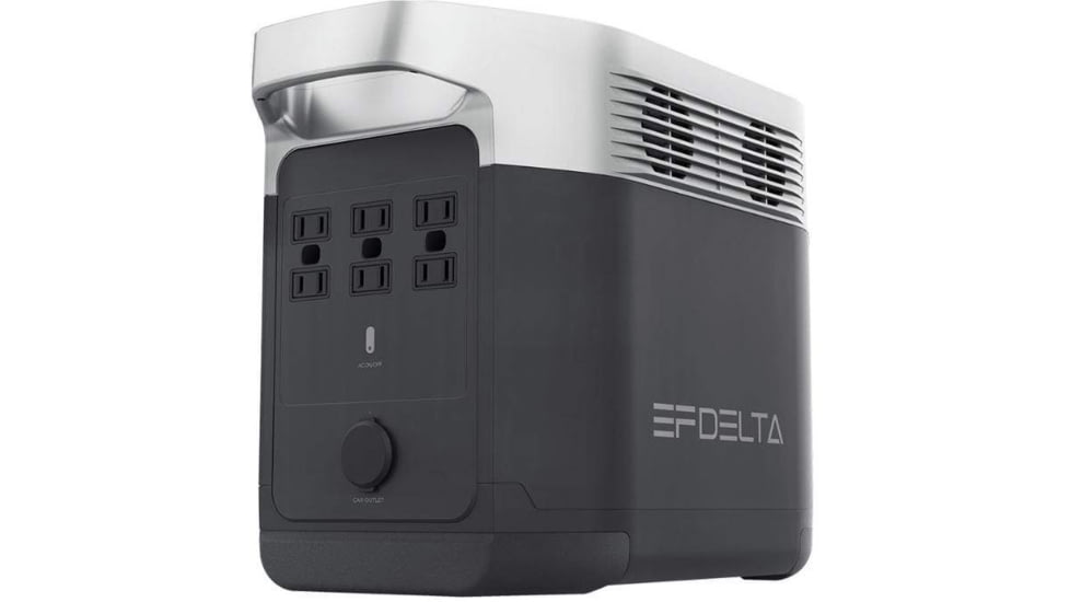 EcoFlow Delta Bundle Power Station w/One Solar Panel, Grey/Black, DELTAAMSP161