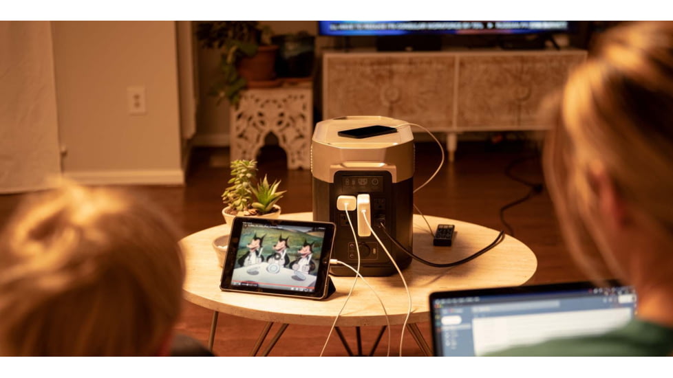 EcoFlow DELTA Max 1600 w/1 Solar Panel, 160W, Black, DELTAMax1600US161