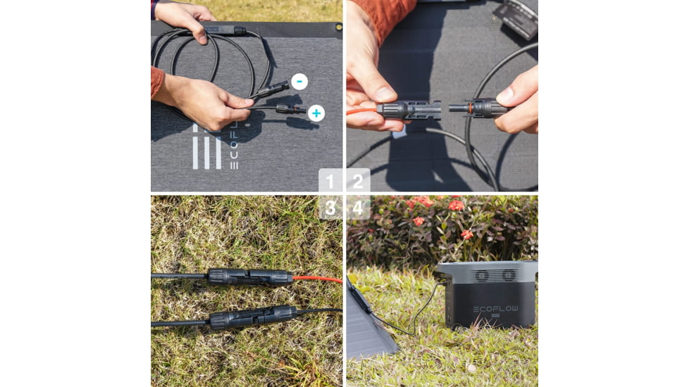 EcoFlow DELTA Max 2000 Bundle w/One 400W Solar Panel, Black, DELTAMax2000-400W-US