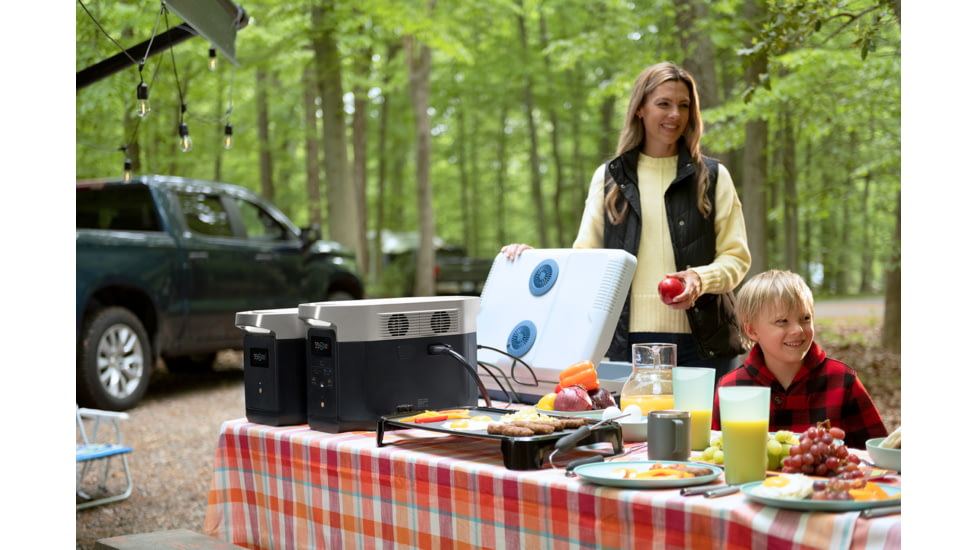 EcoFlow DELTA Max 2000 Bundle w/One Extra Battery, Black, DELTAMax2000-DELTAMaxEB-US