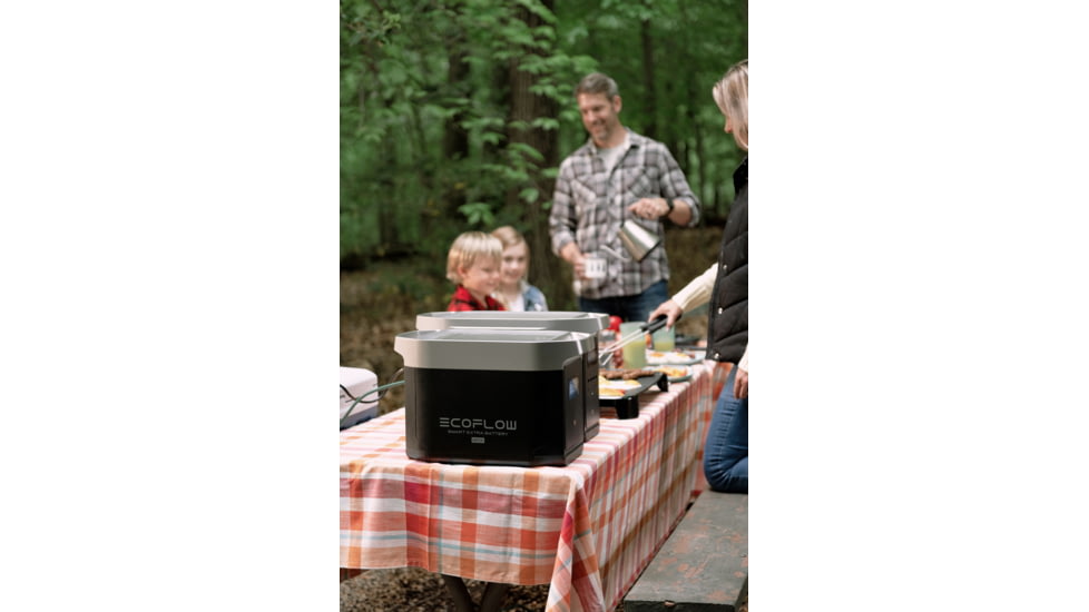 EcoFlow DELTA Max 2000 Bundle w/One Extra Battery, Black, DELTAMax2000-DELTAMaxEB-US