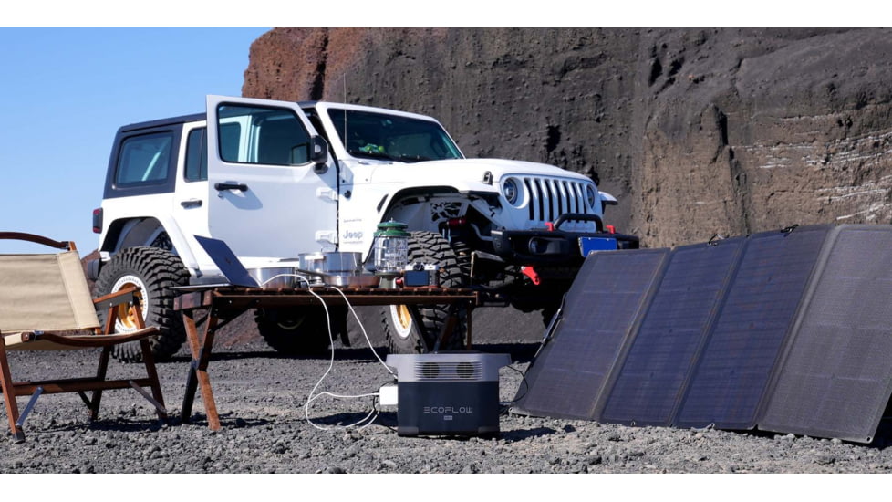 EcoFlow DELTA Mini w/ 1 Solar Panel, 110W, Black, DELTAminiUS111