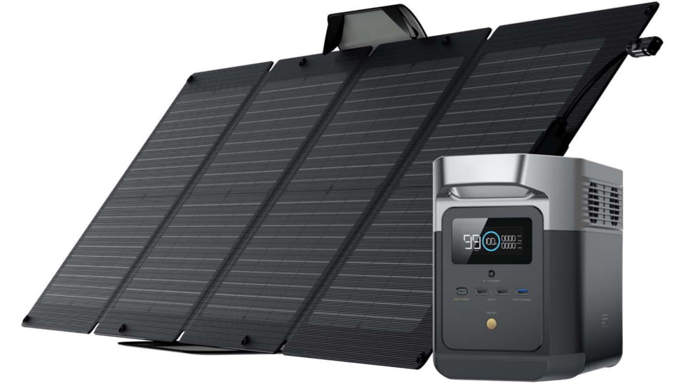 EcoFlow DELTA Mini w/ 1 Solar Panel, 110W, Black, DELTAminiUS111